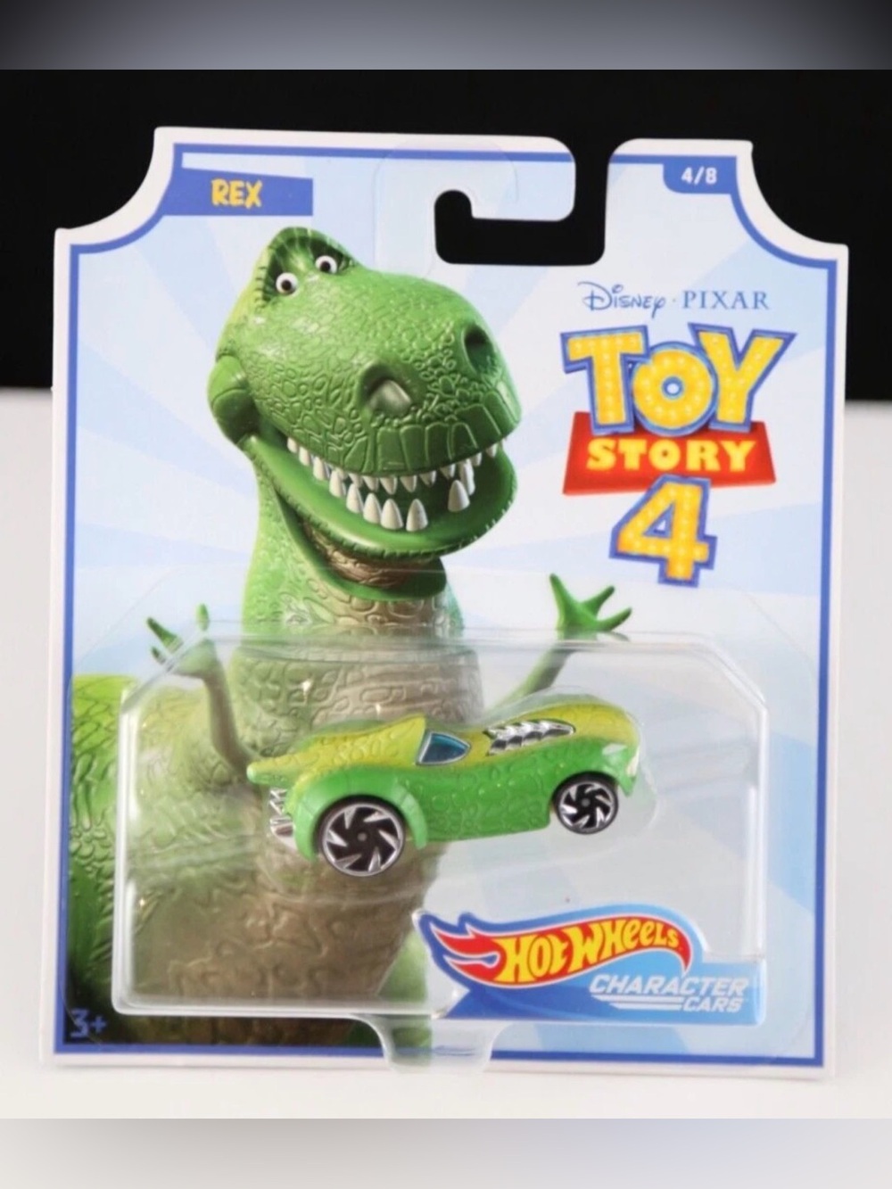 2019 Hot Wheels Disney Pixar Toy Story 4 Character Cars - REX 4/8 - New